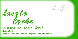 laszlo czeke business card